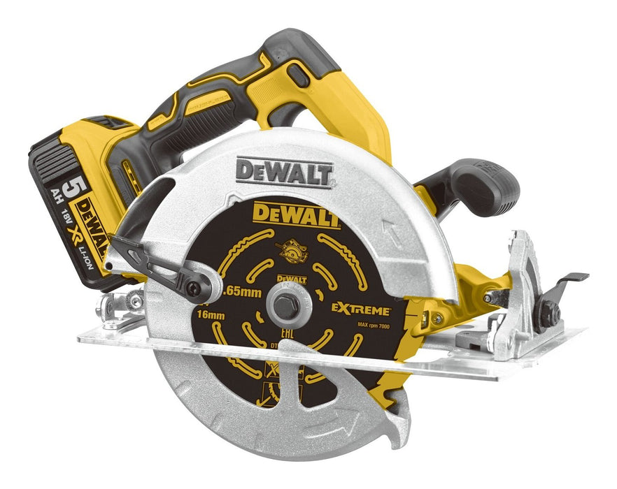 EAN 5035048663103 - DeWALT DCS570NT-XJ sierra circular portátil 18,4 cm Negro, Amarillo 5500 RPM imagen 1