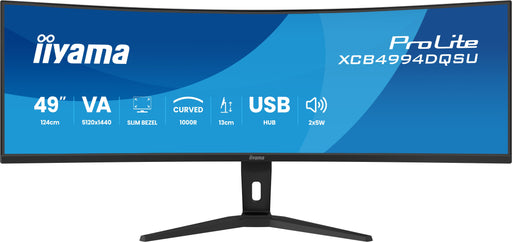 EAN 4948570127993 - iiyama ProLite XCB4994DQSU-B1 pantalla para PC 124,5 cm (49") 5120 x 1440 Pixeles Dual QHD LCD Negro imagen 1