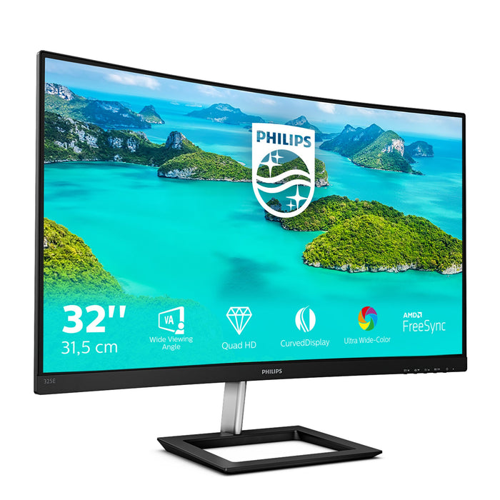 EAN 8712581758493 - Philips E Line 325E1C/00 pantalla para PC 80 cm (31.5") 2560 x 1440 Pixeles Quad HD LCD Negro imagen 3