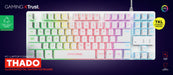 EAN 8713439247374 - Trust GXT 833W THADO teclado Juego USB QWERTY Inglés de EE. UU. Blanco imagen 9