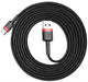 EAN 6953156278240 - Baseus Cafule cable USB 2 m USB A USB C Negro, Rojo imagen 2