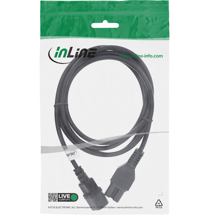 EAN 4043718265336 - InLine 16811D cable de transmisión Negro 5 m C14 acoplador C15 acoplador imagen 2