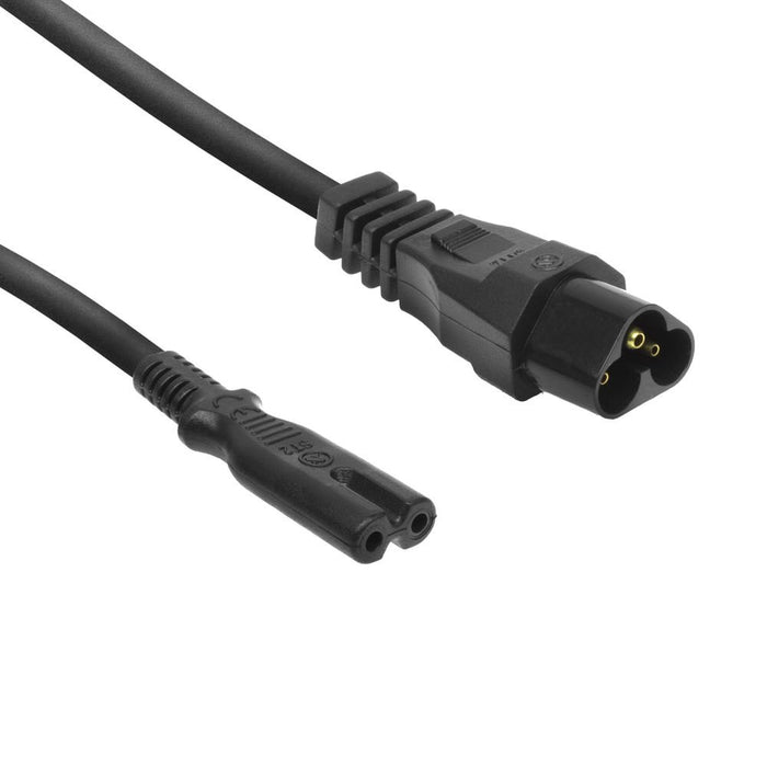 EAN 8716065504071 - ACT AK5249 cable de transmisión Negro 0,2 m C6 acoplador C7 acoplador imagen 1