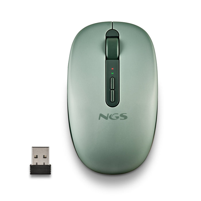 EAN 8435430628593 - NGS FOG DUAL GREEN ratón Universal Ambidextro RF Wireless + Bluetooth 1600 DPI imagen 1