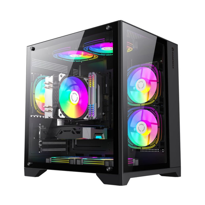 EAN 6931858775359 - GameMax Infinity Mini BK Micro Torre Negro imagen 1