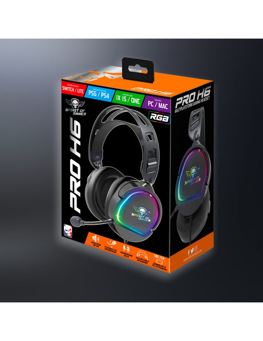 EAN 3700104434189 - Spirit of Gamer PRO-H6 Auriculares Alámbrico Diadema Juego Negro imagen 2