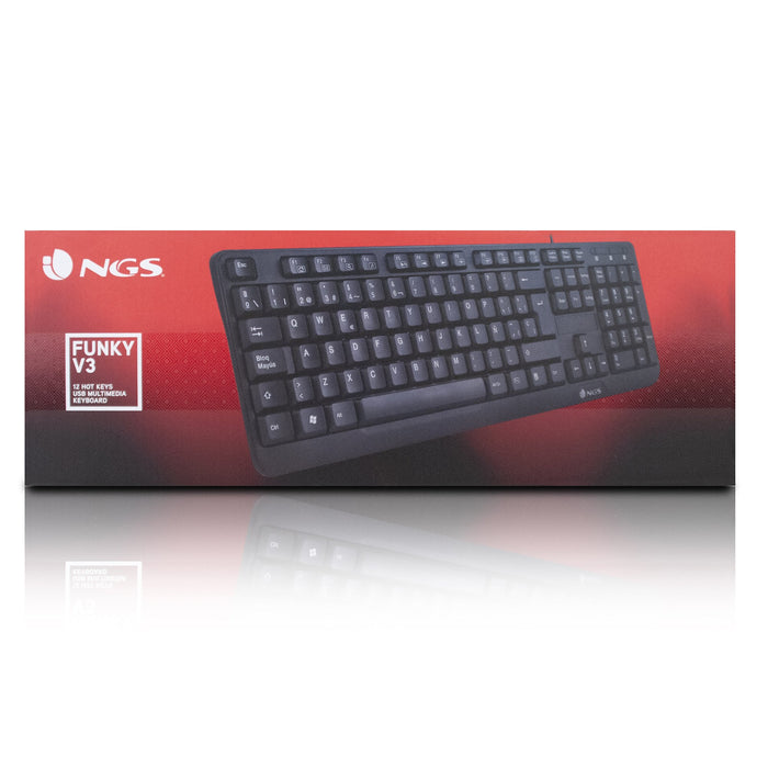 EAN 8435430618198 - NGS FunkyV3, QWERTY, IT teclado Hogar USB Italiano Negro imagen 9