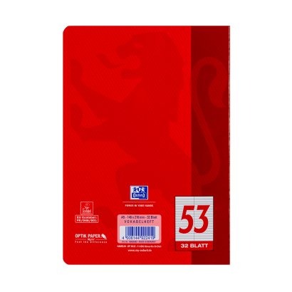EAN 4006144922419 - Oxford 100050383 cuaderno y block A5 32 hojas Verde, Rojo imagen 9