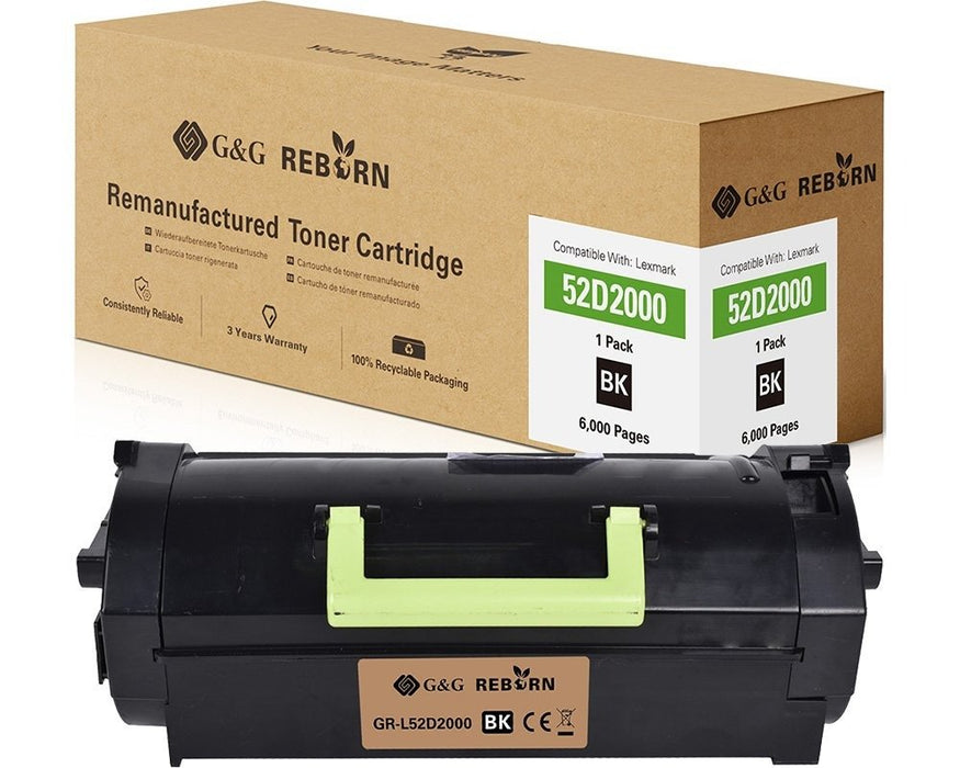 EAN 6942383124819 - G&G GR-L52D2000 cartucho de tóner 1 pieza(s) Compatible Negro imagen 2