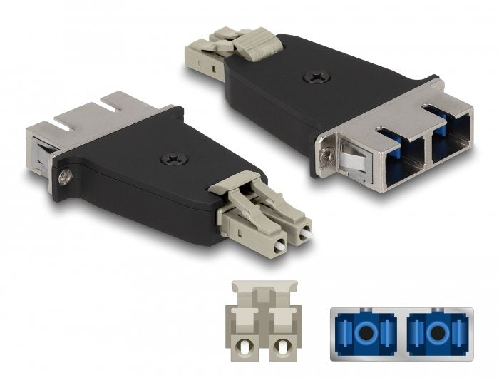 EAN 4043619879489 - DeLOCK 87948 adaptador de fibra óptica LC/SC 1 pieza(s) Beige, Negro imagen 1
