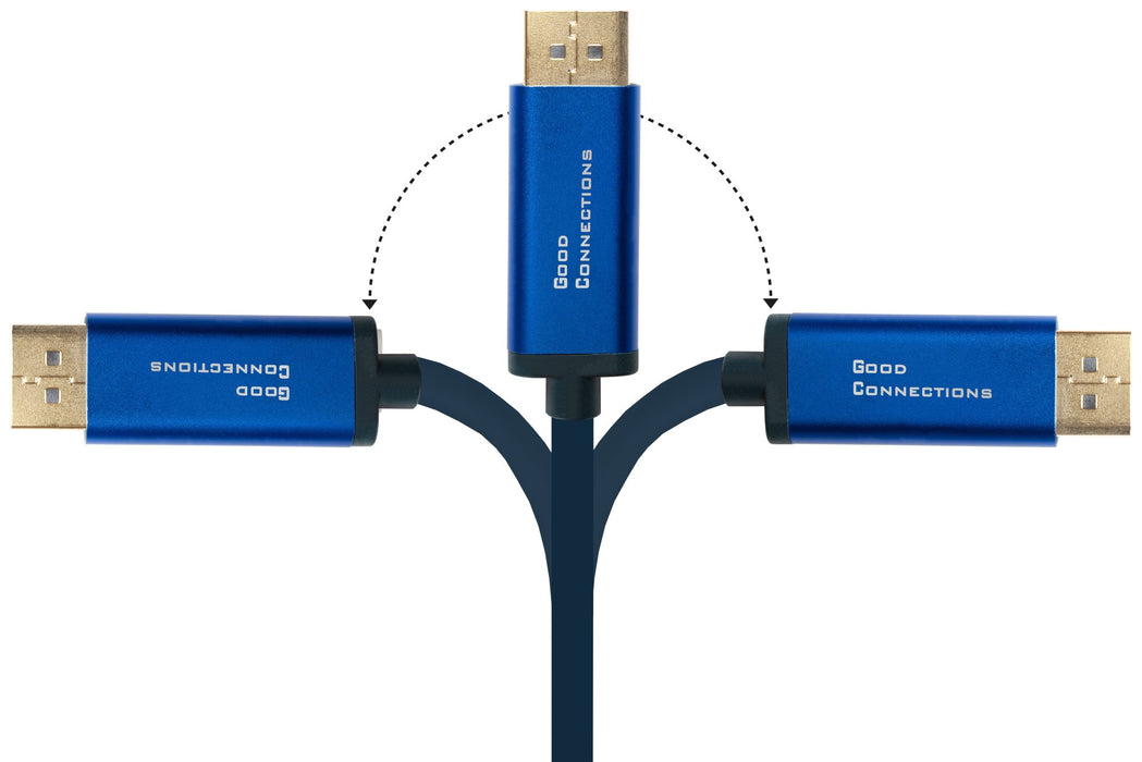 EAN 4014619554607 - Alcasa 4812-CSF010B adaptador de cable de vídeo 1 m USB Tipo C DisplayPort Azul imagen 5