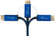 EAN 4014619554607 - Alcasa 4812-CSF010B adaptador de cable de vídeo 1 m USB Tipo C DisplayPort Azul imagen 5