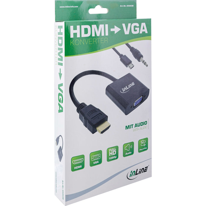 EAN 4043718304806 - InLine 65003B adaptador de cable de vídeo 0,1 m Negro imagen 4