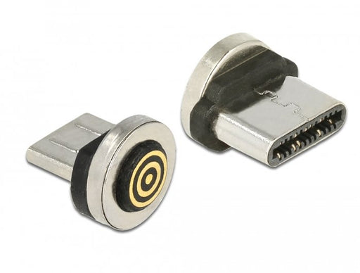 EAN 4043619659333 - DeLOCK 65933 cambiador de género para cable USB Type-C magnet interface Negro, Acero inoxidable imagen 1