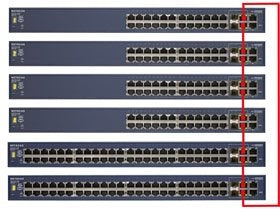 EAN 606449043617 - NETGEAR ProSafe™ 24 Port 10/100 Stackable Smart Switch + 4 Gigabit Ports imagen 4