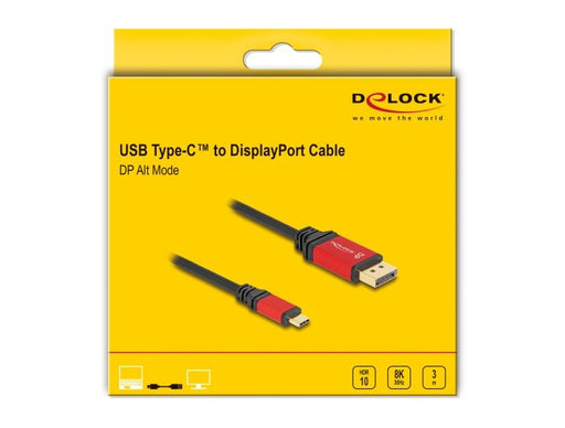 EAN 4043619800940 - DeLOCK 80094 adaptador de cable de vídeo USB Tipo C Negro, Rojo imagen 2