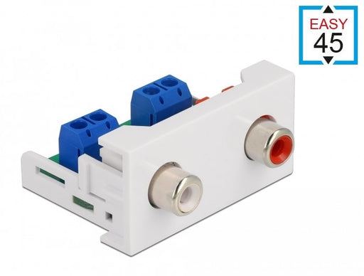 EAN 4043619813384 - DeLOCK 81338 conector 2 x RCA Blanco imagen 1