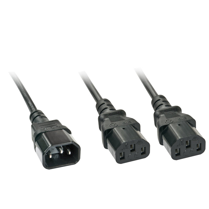EAN 4002888300391 - Lindy 30039 cable de transmisión Negro 2 m C14 acoplador Acoplador C13 2 x imagen 1