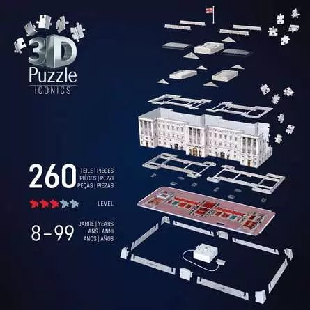 EAN 4005555080312 - Ravensburger 12008031 puzzle Puzle 3D 216 pieza(s) Edificios imagen 4