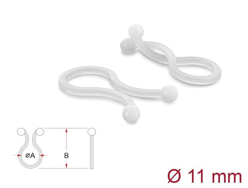 EAN 4043619220625 - DeLOCK 22062 organizador de cables Universal Clip para cable 100 pieza(s) imagen 2