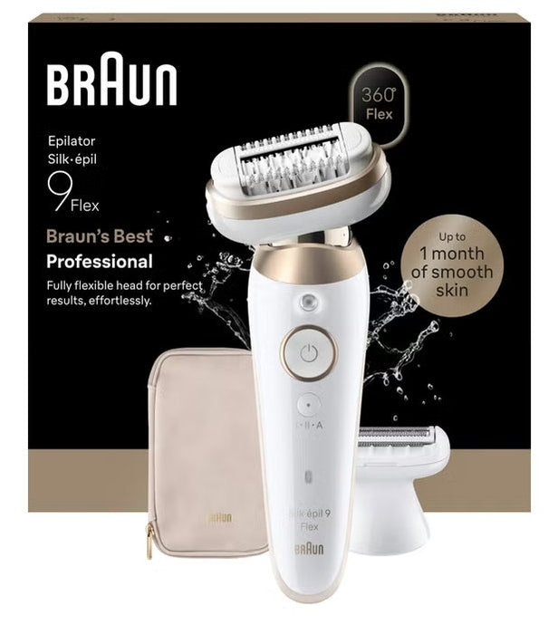 EAN 8700216963206 - Braun Silk·épil 9 Flex 9-030 3D 40 pinzas Blanco, Oro imagen 1