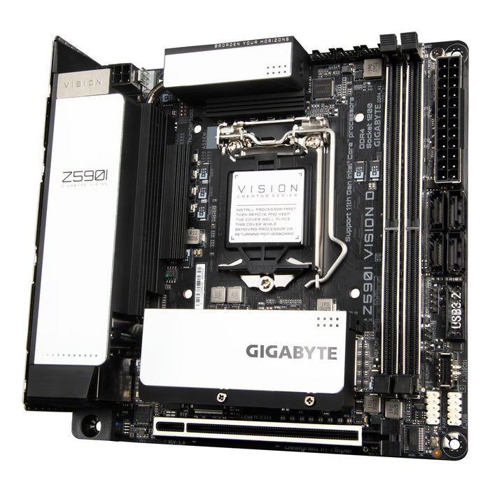 EAN 4719331815486 - GIGABYTE Z590I VISION D placa base Intel Z590 LGA 1200 (Socket H5) mini ITX imagen 3