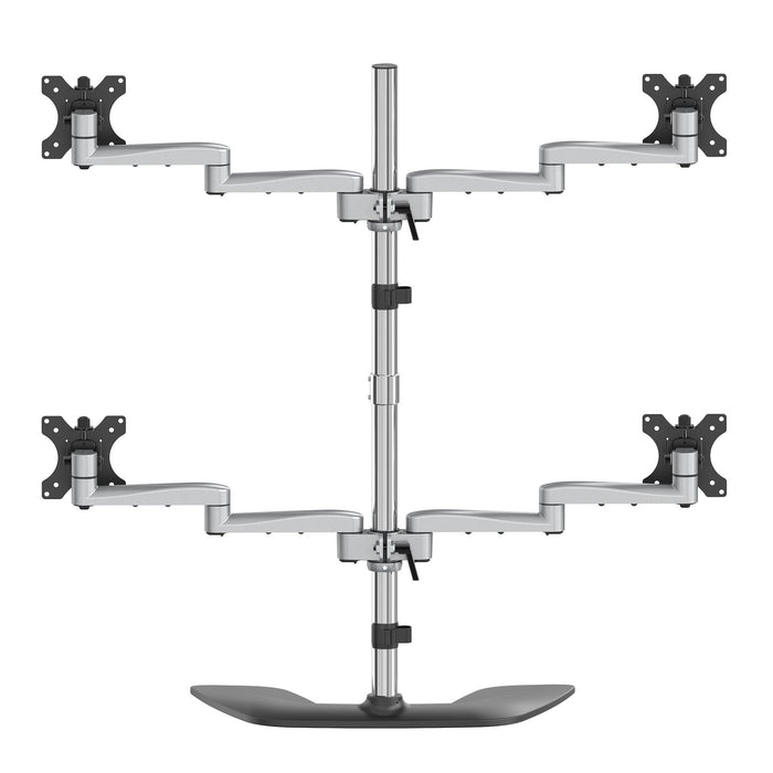 EAN 65030879903 - StarTech.com ARMQUADSS soporte para monitor 81,3 cm (32") Negro, Plata imagen 6