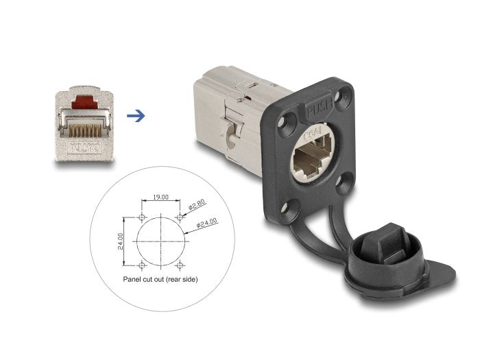 EAN 4043619670611 - DeLOCK 67061 cambiador de género para cable Plata imagen 2