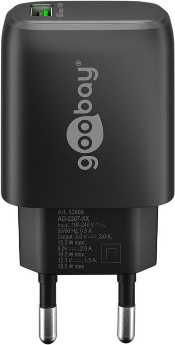 EAN 4040849616716 - Goobay 61671 cargador de dispositivo móvil Universal Negro Corriente alterna Carga rápida Interior imagen 3