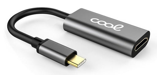 EAN 8434847050652 - COOL Accesorios 8434847050652 adaptador de cable de vídeo HDMI tipo A (Estándar) USB Tipo C Negro, Plata imagen 1