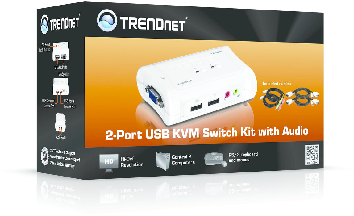 EAN 0710931304282 - Trendnet TK-209K interruptor KVM imagen 5