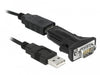 EAN 4043619662869 - DeLOCK 66286 cable de serie Negro 0,8 m USB tipo A DB-9 imagen 1