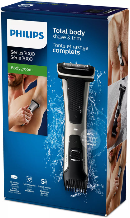 EAN 8710103874669 - Philips 7000 series BG7025/15 afeitadora corporal Negro imagen 3