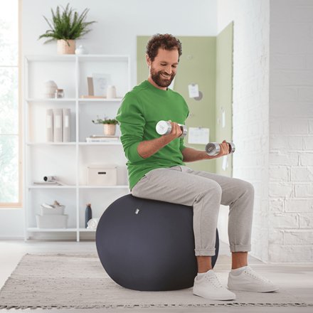 EAN 4002432134779 - Leitz Active Sitzball 65cm pelota de ejercicios Gris De tamaño completo imagen 5