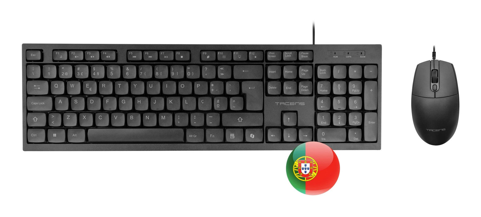 EAN 8435693113041 - Tacens Anima ACP02PT teclado Ratón incluido Hogar / Oficina USB QWERTY Portugués Negro imagen 1