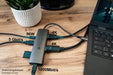 EAN 4014619881529 - Alcasa HUB-C001A hub de interfaz USB Tipo C 5000 Mbit/s Antracita imagen 5