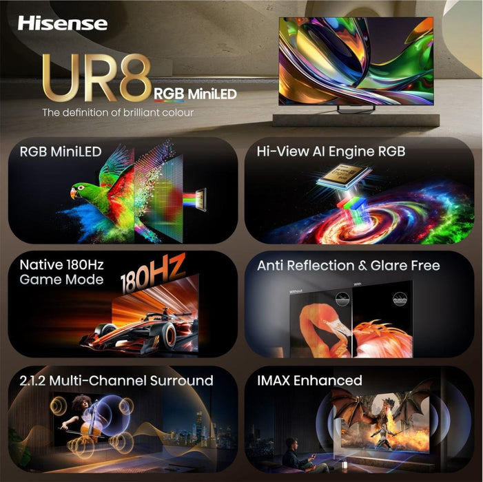 EAN 6942351436722 - Hisense 75UR8DS 190,5 cm (75") 4K Ultra HD Smart TV Wifi Negro imagen 4