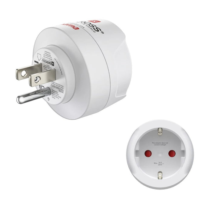 EAN 4047443553652 - Hama 00223485 adaptador de enchufe eléctrico Tipo B Tipo C (Euroconcexión) + Tipo F Blanco imagen 1