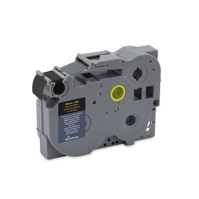 EAN 4260664877769 - MediaRange MRBTZ344 cinta para impresora de etiquetas Oro sobre negro TZ/TZe imagen 1