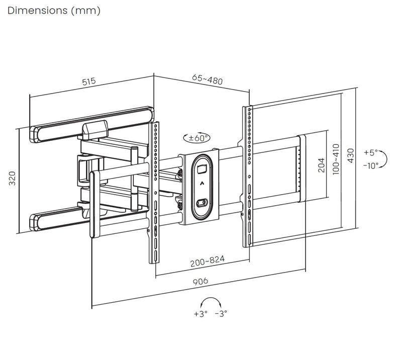 EAN 4015867238547 - Equip 650348 soporte para TV 2,54 m (100") Negro imagen 7