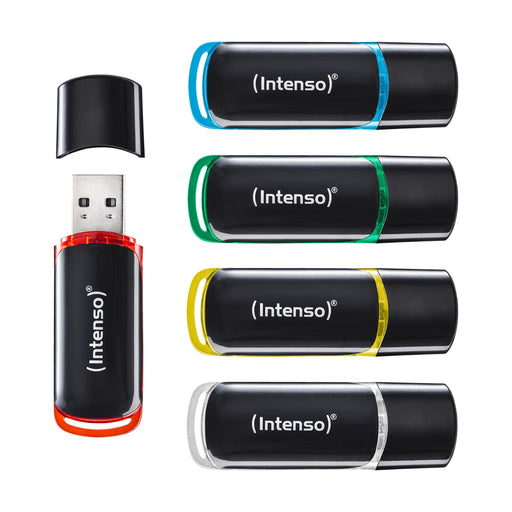EAN 4034303038268 - Intenso 3511595 unidad flash USB 64 GB USB tipo A 2.0 Negro, Rojo, Verde, Transparente, Amarillo, Azul imagen 1