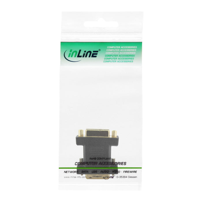 EAN 4043718209873 - InLine 17760P cambiador de género para cable DVI-I DVI-D Negro imagen 3