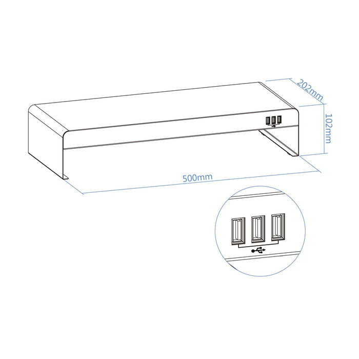 EAN 8433281010253 - TooQ TQMR0124 soporte para monitor Escritorio Negro imagen 4