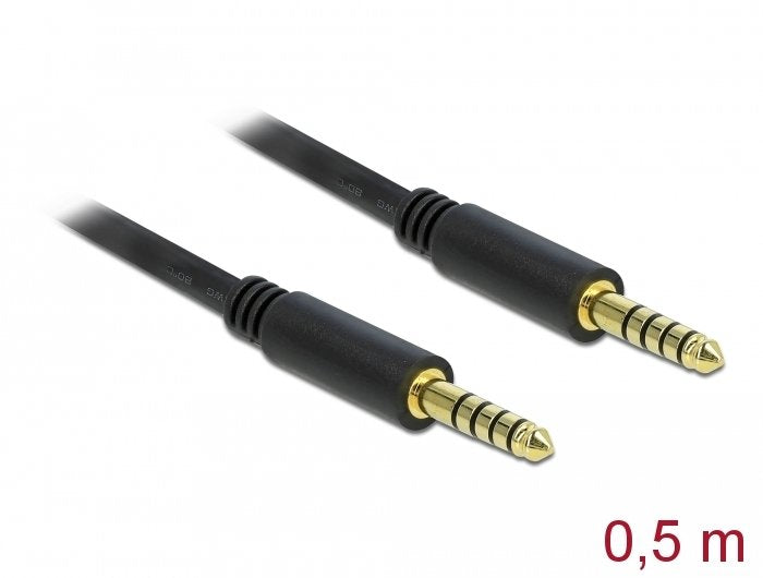 EAN 4043619857906 - DeLOCK 85790 cable de audio 0,5 m 4.4mm Negro imagen 2