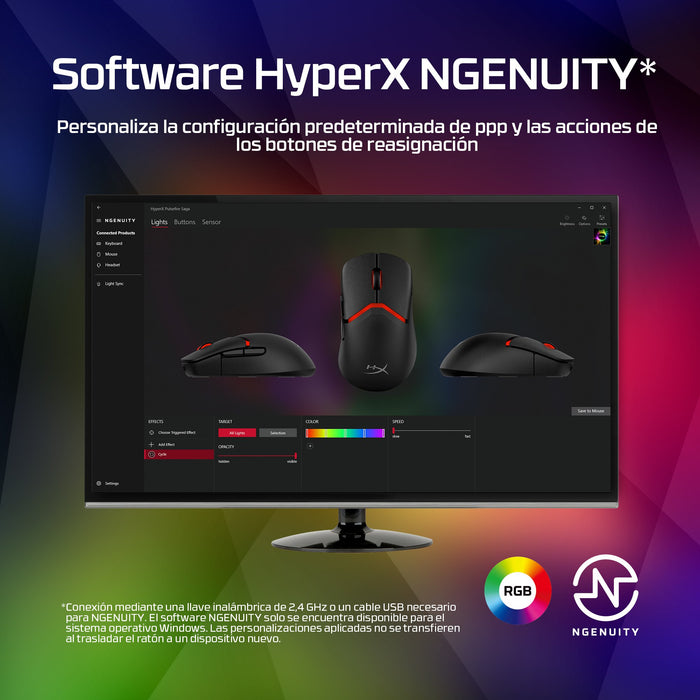 EAN 0198415001641 - HyperX Pulsefire Saga Wired Gaming Mouse ratón Juego Ambidextro USB tipo A Óptico 3200 DPI imagen 11