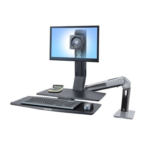 EAN 698833025705 - Ergotron WorkFit -A, Single LD @ Worksurface+ 61 cm (24") Escritorio Negro imagen 1