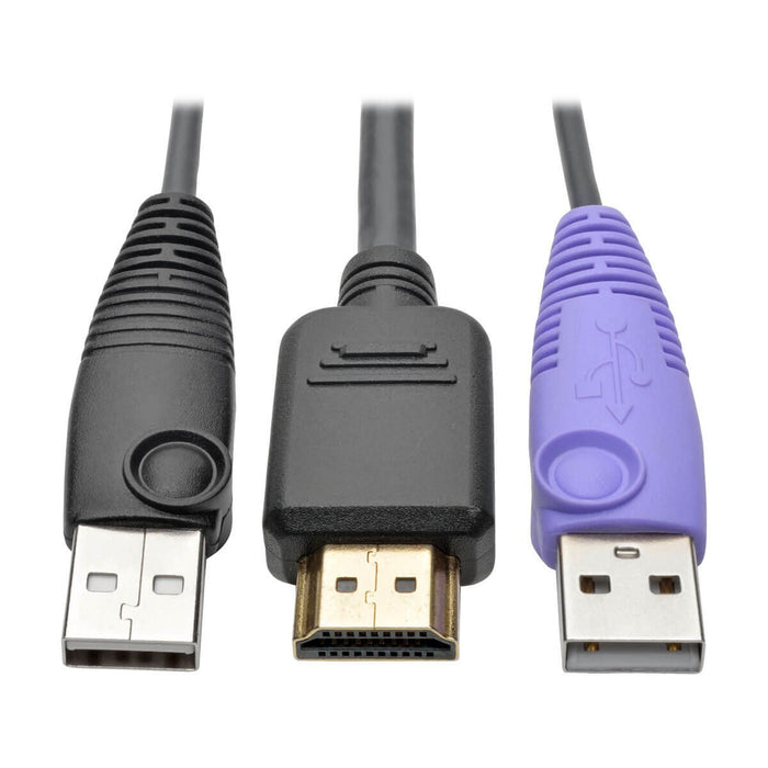 EAN 37332198112 - Tripp Lite B055-001-UHD cable para video, teclado y ratón (kvm) Negro, Púrpura imagen 2