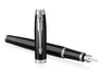 EAN 3501179316444 - Parker IM pluma estilográfica Sistema de carga por cartucho Negro, Cromo 1 pieza(s) imagen 1