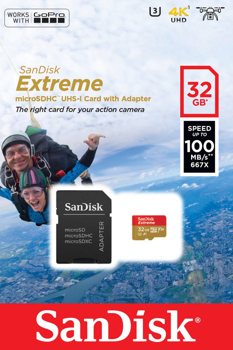EAN 0619659155100 - SanDisk Extreme 32 GB MicroSDHC UHS-I Clase 10 imagen 3