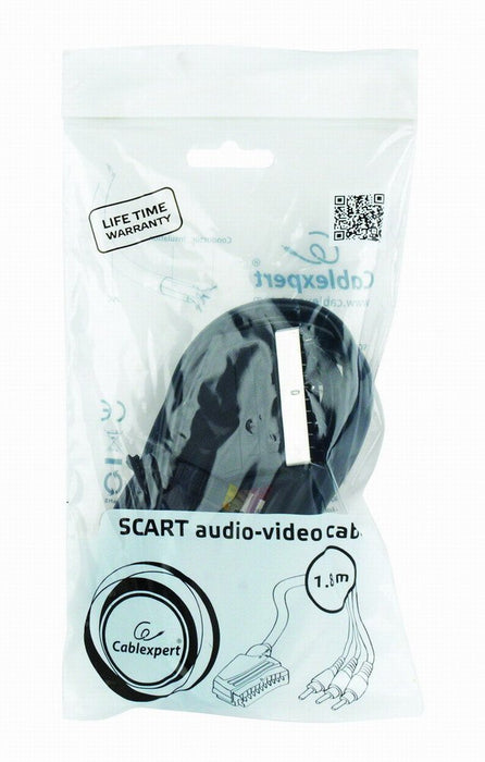 EAN 8716309076616 - Gembird SCART/3 x RCA 1,8 m SCART (21-pin) Negro imagen 4